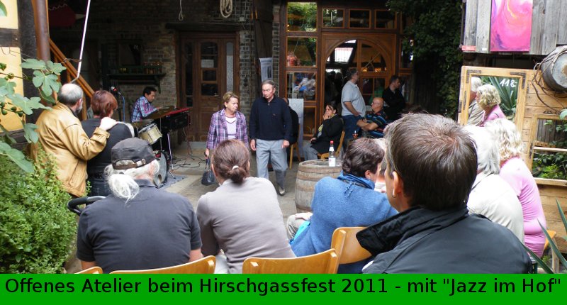 Hirsgassfest in Berg - Offenes Atelier mit Livemusik